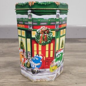 M&Ms‎ Peanut Christmas Village Tin Canister Limited Edition 1998